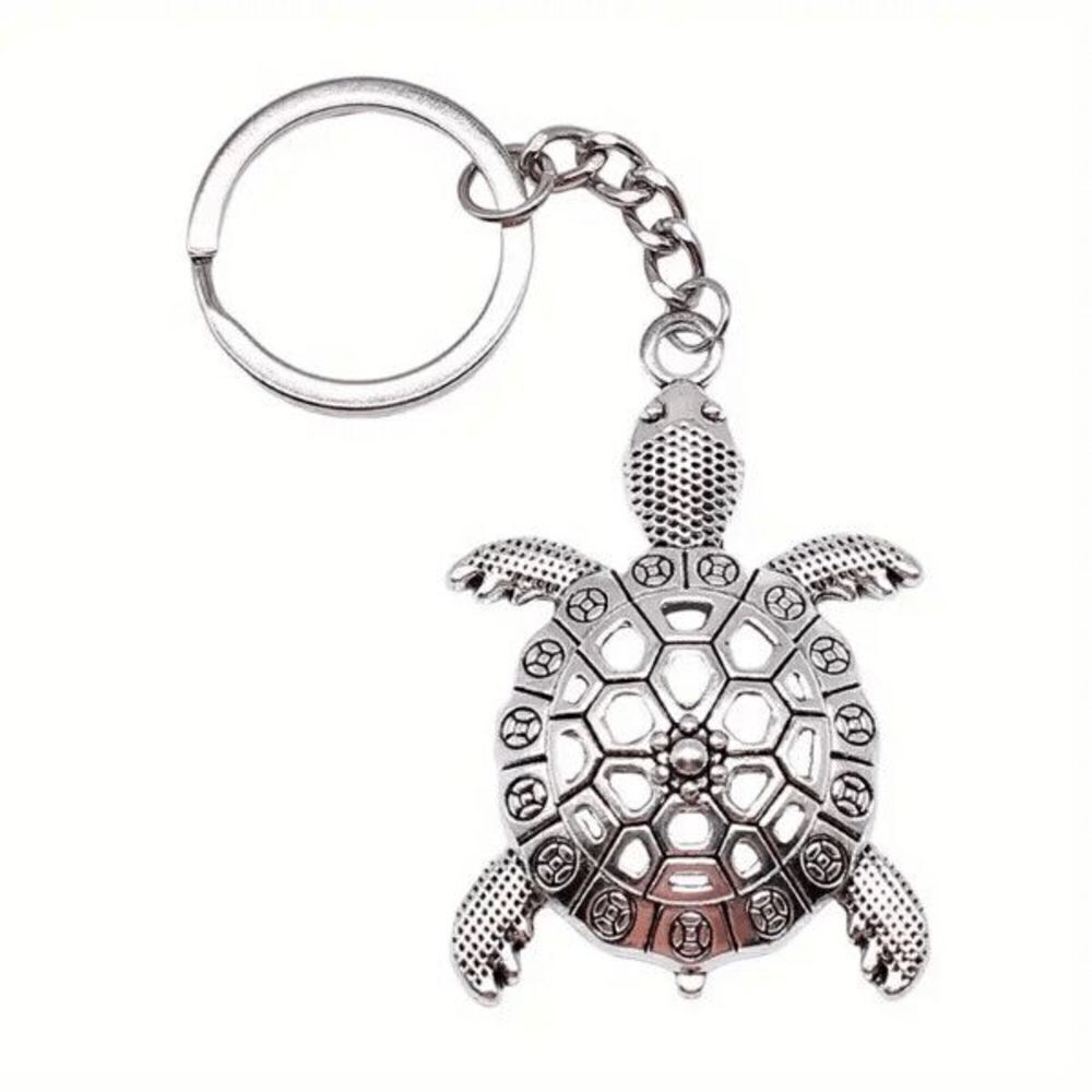 Turtle Stainless Steel Keychain